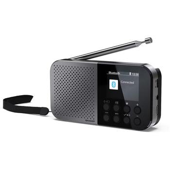Sharp OSAKA карманное/портативное цифровое радио DR-P520(GY), 5,08 см, 12 ч, Bluetooth 5.3, DAB/DAB+/FM (DR-P520(GY))