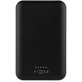 Fixed Power Bank MagZen FIXZENM-6-BK, 6000 мАч, 20 Вт, USB-C кабель 30 см, беспроводная зарядка (FIXZENM-6-BK)