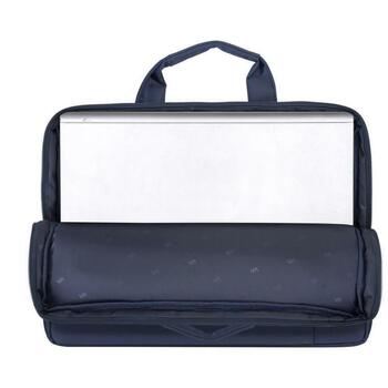 Rivacase Чехол 8231BLUE, 15.6'', Монохромный, устойчивый к царапинам, 1 карман, съемный плечевой ремень (8231BLUE)