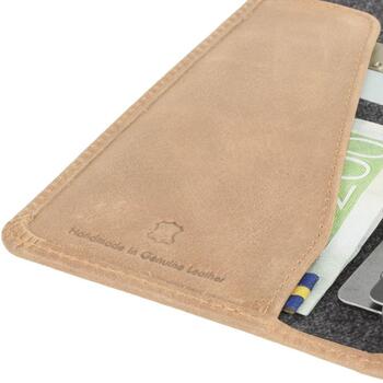 Krusell Sunne 4 Card FolioWallet 61507, 16,5см (6.5), Folio, Бежевый, Apple, iPhone XS Max, Подставка, 4 карманов для карт (61507)