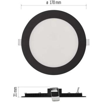 Emos LED светильник NEXXO ZD1333, 12,5 Вт, 1050 лм, IP40, черный, 170 мм, 30 000 часов, 110°, 3 000/3 500/4 000 K (ZD1333)