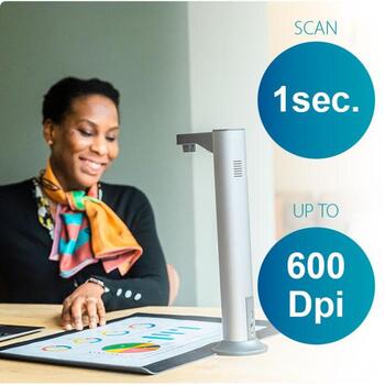 Iris IRIScan dokumentu skeneris Desk 7 Pro 464415, 18 MP, 4912 x 3680, A3 atbalsts, USB-C, OCR, balta LED lampa (464415)
