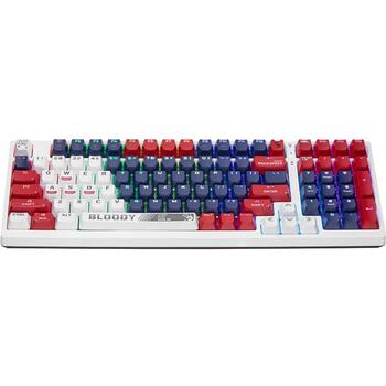 A4Tech Клавиатура A4TKLA47390, USB кабель, Механическая, RGB, Anti-Ghosting, 104 клавиши, ENG, Линейные, Макро клавиши (A4TKLA47390)
