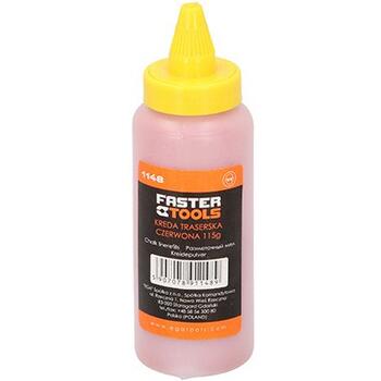 Krīta pulveris iezīmēšanai 115g (sarkans) 06-6-0300 FASTER TOOLS (06-6-0300)