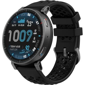 Huami смарт-часы W2556GL1N, 3.81см, AMOLED, 480x480, 64МБ, 4ГБ, 658мАч, Bluetooth 5.3, 24 дня, водонепроницаемость 5ATM (W2556GL1N)