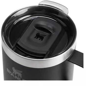 Stanley Кружка The Everyday Camp Mug 0,35L 28130940081, 290g, Черная, 0,35L, нержавеющая сталь, сохраняет тепло до 1,5ч (28130940081)