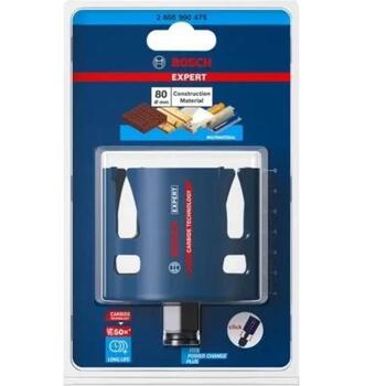 Bosch Construction корончатая пила 2608900475, 8 см, карбид, HEX, сухое бурение, бетон, дерево, кирпич (2608900475)