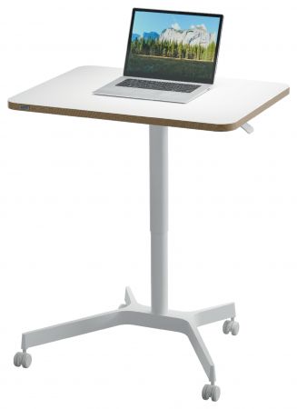Neliels elektriskais LEITZ ERGO galds 80x60, balts (350-01834)