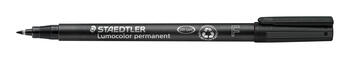 Noturīgais marķieris STAEDTLER kodoskopa plēvēm OHP 318F, 0.6mm, melns (200-01513)
