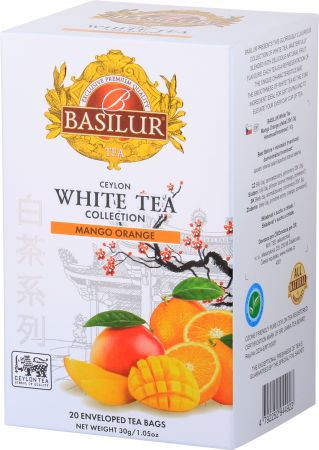 Tēja baltā Basilur Premium White Tea Mango & Orange, 20 pac (450-18209)