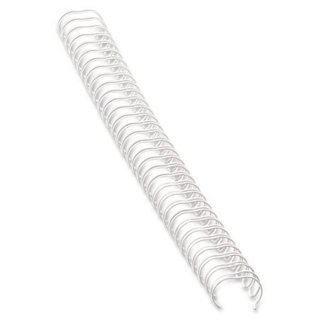 Metāliskas spirāles FELLOWES, 12 mm, 100 gab./iepak., baltas (250-03825)