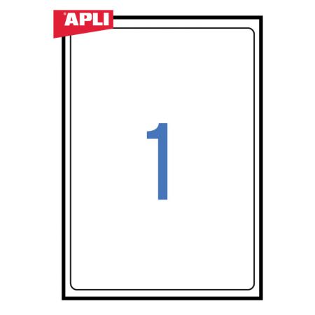 Uzlīmes APLI ILC ar izmēru 199.6x289.1 mm 100 loksnes/100 uzlīmes noapaļotas (100-00367)