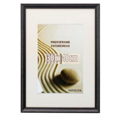 Foto rāmis, koka, 30x40 cm, melnā krāsā, bez kājas (200-02458)