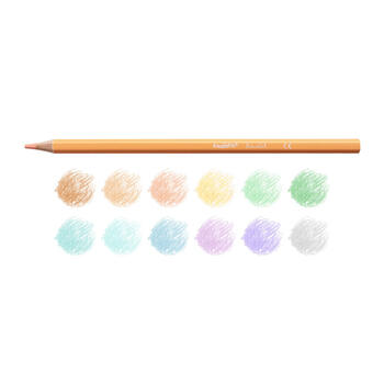 Zīmuļu komplekts CARIOCA Pastel, 12 dažādas pasteļķrāsas (200-13345)