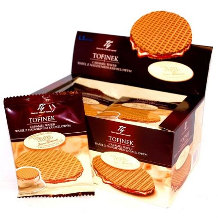 Vafeles TAGO TOFINEK, karameļu, 40 g (450-01483)