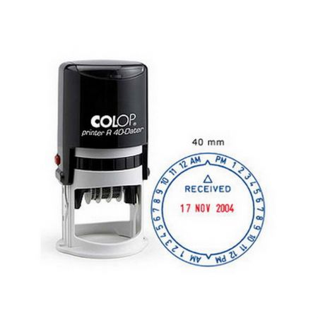 Zīmogs COLOP Printer R40 Dater 03(ciparu) zila tinte (650-00955)