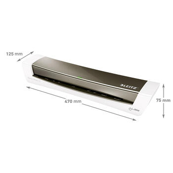 Laminēšanas ierīce LEITZ iLAM Home Office, A3, pelēkā krāsa (250-05335)