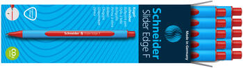 Lodīšu pildspalva SCHNEIDER SLIDER EDGE 0.5mm, zils korpuss, sarkana tinte (200-05206)