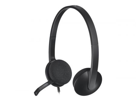 Austiņas LOGITECH H340 USB, melnas (250-08355)