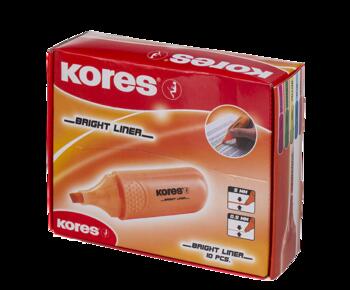 Teksta marķieris KORES BRIGHT LINER oranžs (200-07753)