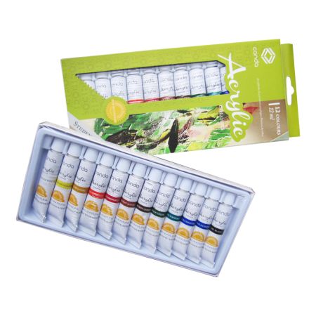 Akrila krāsas CONDA. 12 krāsas 12ml (200-07429)