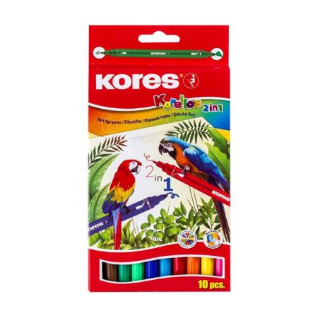 Flomasteri KORES Korellos, divi vienā, 10 gb (200-07596)