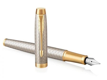 Tintes pildspalva PARKER IM Premium Warm Silver GT Fine (200-13159)