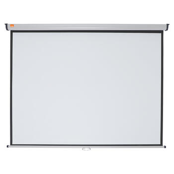 Projektora ekrāns NOBO, 175 x 133 cm, 4:3, sienas, gaiši pelēks (250-07042)