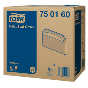 Klozetpoda sēdvirsmas pārklājs TORK Advanced, V1 sistēmai, 250 gab. (400-00693)