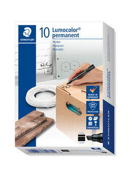 Noturīgais marķieris STAEDTLER LUMOCOLOR 350, slīps, melns (200-01470)