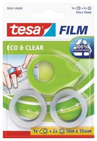 Līmlentes turētājs Tesafilm Mini Dispencer ecologo, + 2x videi draudzīgas līmlentes, 10mx19 mm (200-13290)