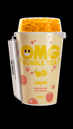 Tējas dzēriens OMG Yerba Mate Lemon ar mango bumbiņām, 0.27l (450-27433)
