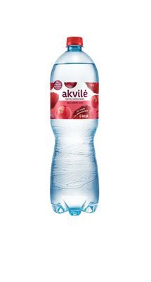 Dzeramais ūdens  AKVILE ar sarkano ogu aromātu, viegli gāz., 1,5l (450-12532)