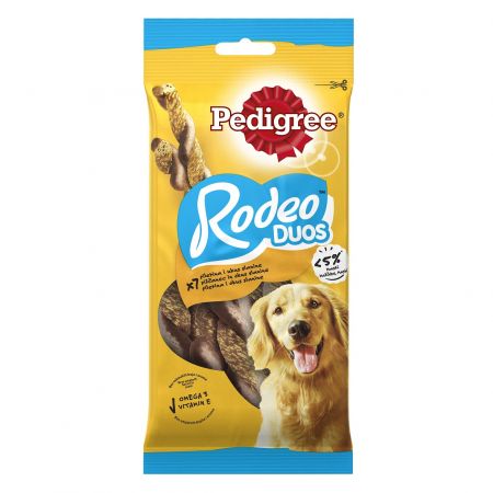 Pedigree C&T Rodeo Duos košļājamas pīnītes, vistas un bekona garša, 123g (400-08765)