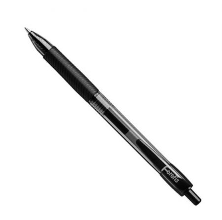 Gēla pildspalva "Comfort GP" FOROFIS izvelkama melna tinte 0,7mm (200-15192)