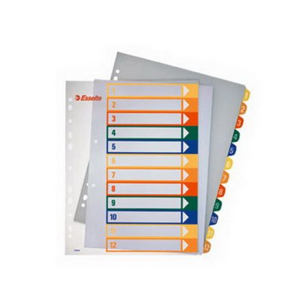 Sadalītājs dokumentiem Esselte Project A4 formāts maxi, 1-5, plastikāta (150-00277)