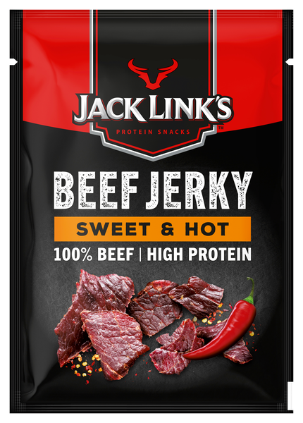 Vītināta liellopu gaļa BEEF JERKY Sweet&Hot 25g  Jack Link’s (450-27267)
