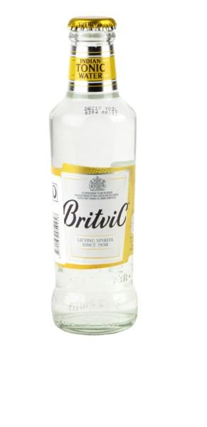 Tonika ūdens BRITVIC Tonic ar cukuru un saldinātāju, stiklā, 0.2l (450-16143)