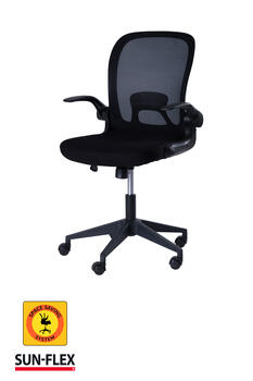 Regulējama augstuma krēsls SUN-FLEX®HIDEAWAY krēsls, 91-101 cm, melns (350-01566)