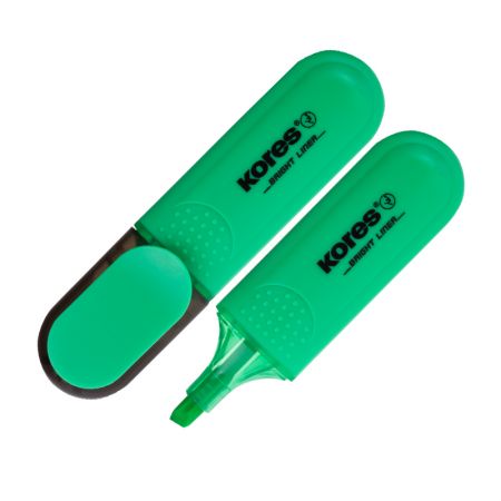 Teksta marķieris KORES BRIGHT LINER zaļš (200-07754)