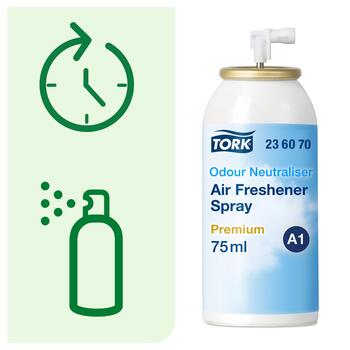 Rezerve gaisa atsvaidzināšanas ierīcei TORK Premium A1 Odour Neutraliser, smaku neitralizētājs (400-02783)