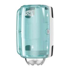 Papīra dvieļu turētājs TORK Reflex Mini M3, 191 x 180 x 321 mm, baltā/tirkīzkrāsā (400-05046)