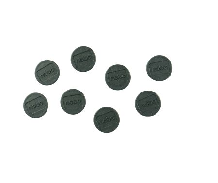 Tāfeles magnēti NOBO, 20 mm, 8 gab., melnā krāsā (250-06491)