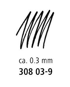 Pildspalva STAEDTLER Pigment Liner, 0,3 mm, melna (200-13948)