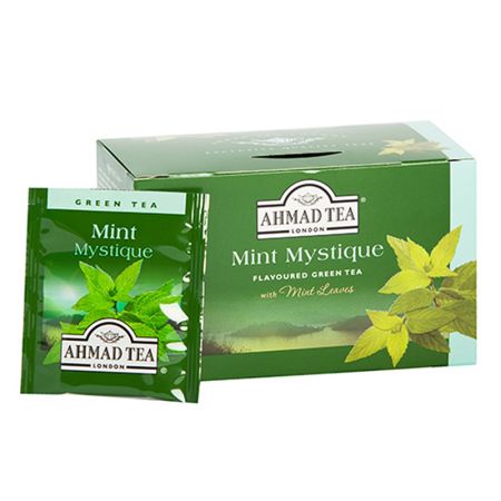 Zaļā tēja AHMAD GREEN MINT, 20 maisiņi paciņā (450-00905)