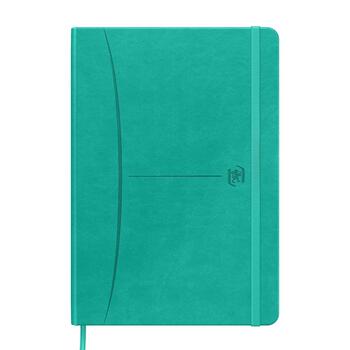 Piezīmju grāmatiņa OXFORD SIGNATURE, A5, 80 lapas, 90 gsm, līniju, tirkīza krāsa (100-10153)