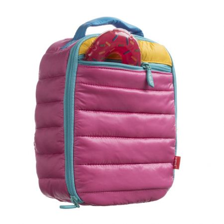Pusdienu soma ZIPIT Puffer Lunch Bag, ar ledus paciņu, rozā krāsā (550-05090)