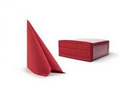 Salvetes CHIC Airlaid, 40x40 cm, sarkanas 048, 50 gab. (400-08245)