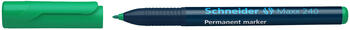 Noturīgais marķieris SCHNEIDER Maxx 240 konisks 1-2 mm, zaļš (200-01483)