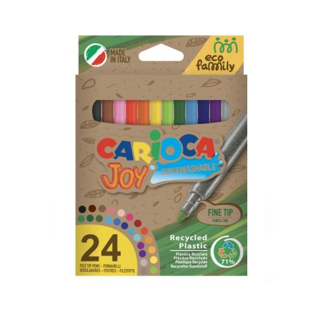 Flomasteri CARIOCA JOY ECOFAMILY, 24gab (200-13624)